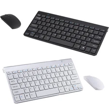 Wireless keyboard and mouse combination 78 key ultra thin multimedia full size