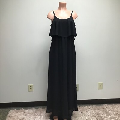 show me your mumu black bridesmaid dresses Abigail Maxi Dress, in Luxe Satin, Size: Small | Whether youre walking down the aisle as a bridesmaid or turning heads as a guest Black bridesmaids dress Worn once