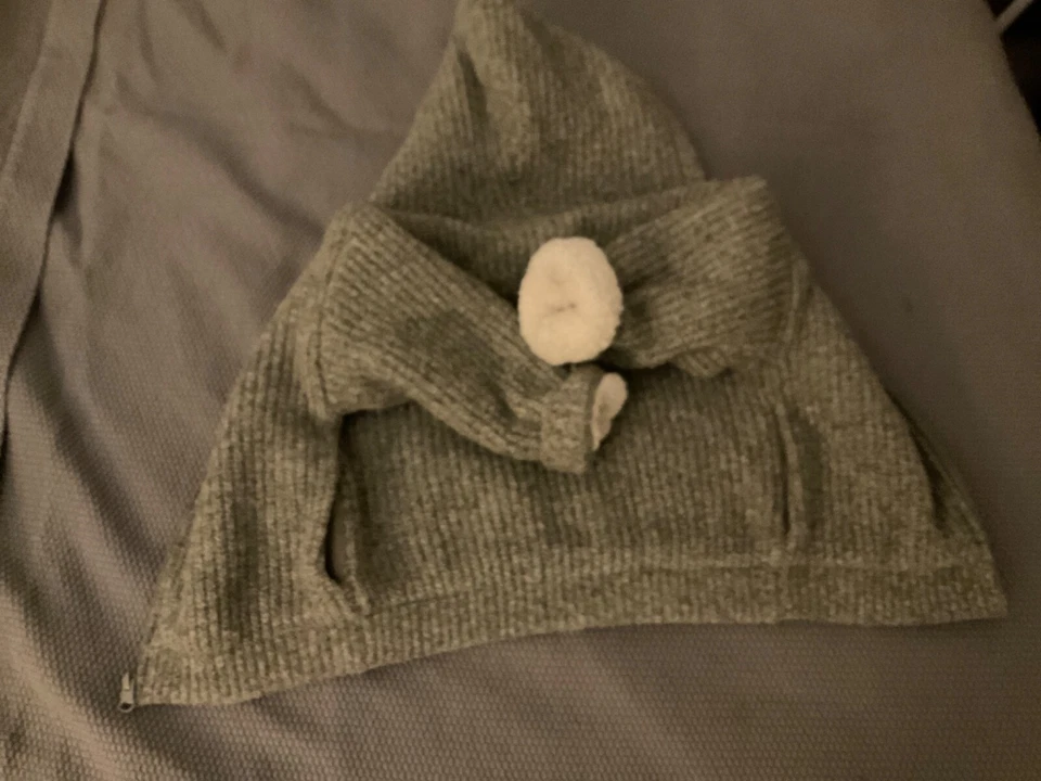 Cárdigan gris forrado Zara Sherpa 18-24 meses Foto 4 de 4