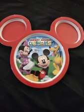 Disney Store Exclusive Mickey Mouse Clubhouse Child Plate Mickey Shaped