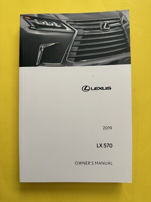 2019 Lexus LX570 LX 570 Owners Manual Navigation Handbook User