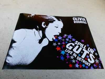 Olivia Rodrigo Spill Ur Guts World Tour Detroit Exclusive Poster