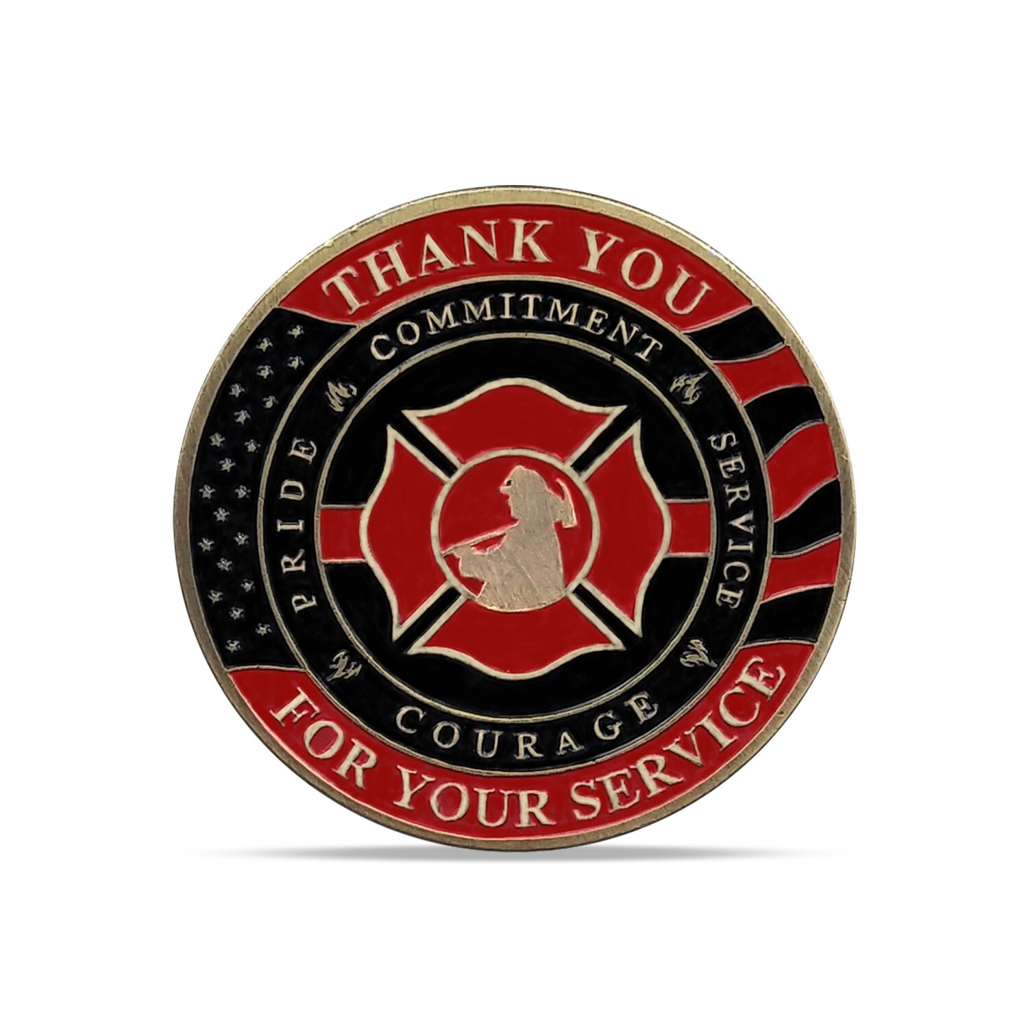 3D Limited Firefighter Challenge Coin US Fireman Medallion Collectible Men Gifts