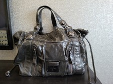 Jasper Conran Black Leather Slouch Shoulder Tote Bag Home Office Leisure Theater