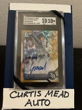 2022 Bowman Chrome Gold Shimmer Auto /50- Curtis Mead