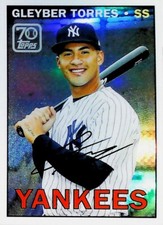 2021 TOPPS SERIES 1 CHROME REFRACTOR 70YTC-17 Gleyber Torres 70 Years SP YANKEES