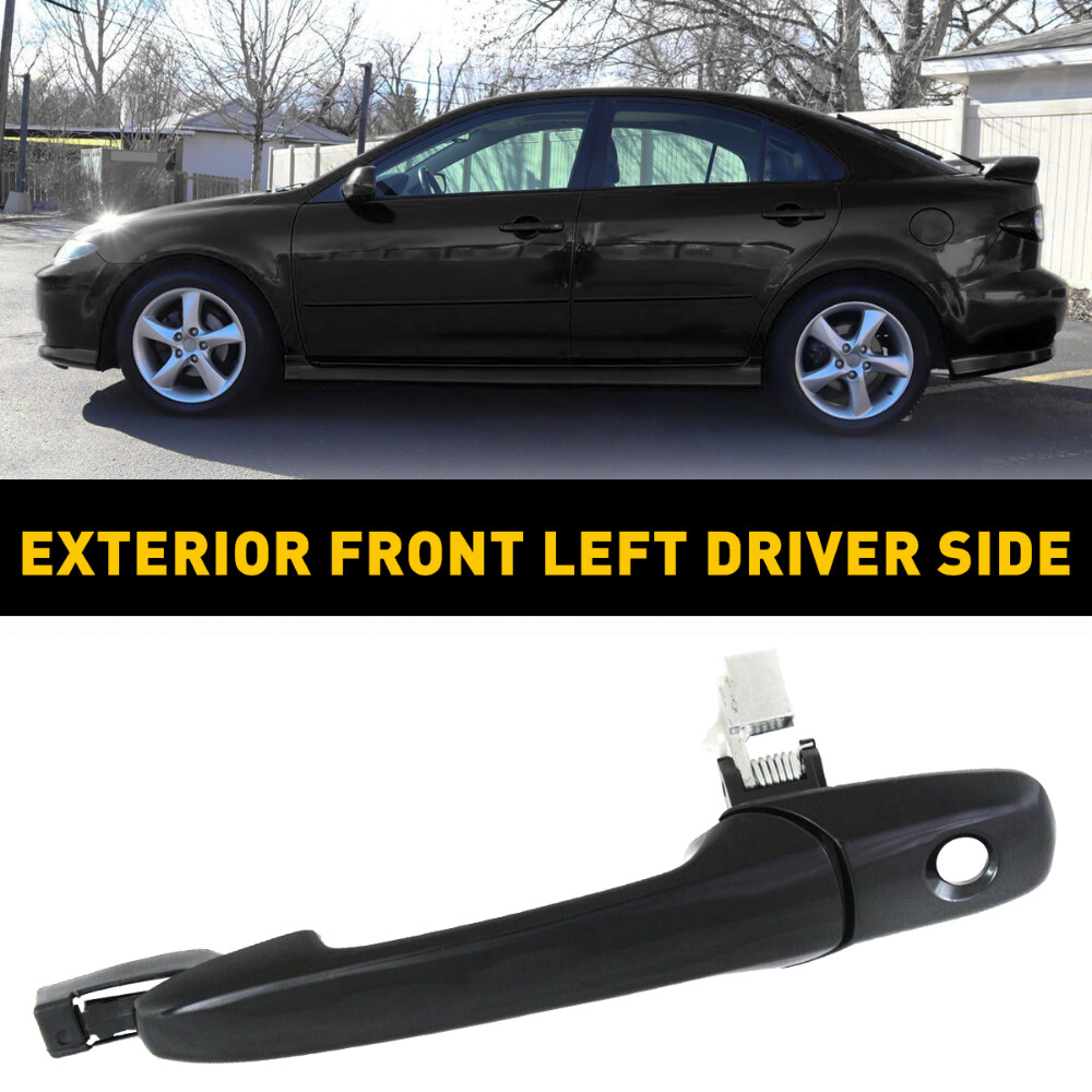 Front Left Driver Outside Door Handle Primed For Mazda 3 5 6 CX-7