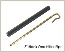 3" Metal One Hitter Pipe-Black Stealth
