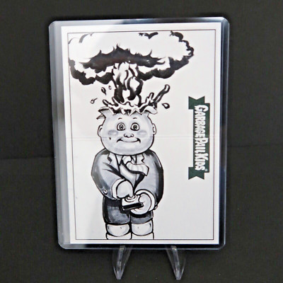 2020 GARBAGE PAIL KIDS LTS Adam Bomb PANO SKETCH CARD BY DAVID ACEVEDO CS