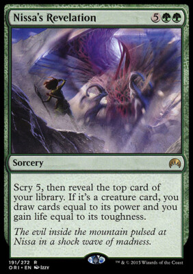 Magic the Gathering MTG Nissa's Revelation (191) Magic Origins   MP