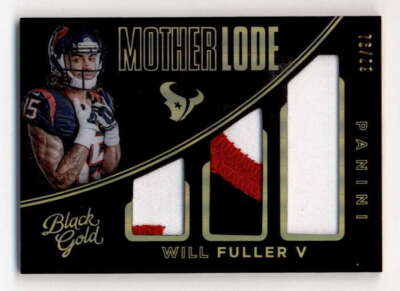 WILL FULLER V 2016 PANINI BLACK GOLD MOTHER LODE TRIPLE ROOKIE PATCH #/99 BF1752