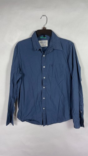 American Eagle Mens Vintage Fit Long Sleeve Size Large Blue Cotton. - Picture 8 of 14