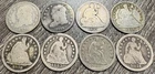 1835-1851 Capped Bust & Seated Liberty Half Dime H10C Collection, 8 Coins, Circ