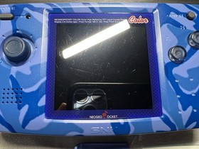 SNK Neo Geo Pocket Color NGPC Slim Camouflage Blue with IPS Screen Mod