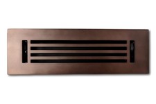 Madelyn Carter 2x10 Cast Aluminum Linear Vent Cover Damper Oil Rubbed Bronze