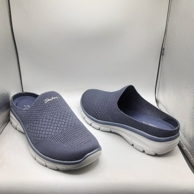 Skechers Easy Going Washable Vegan Knit Mules - Open Flow 10M Navy A129