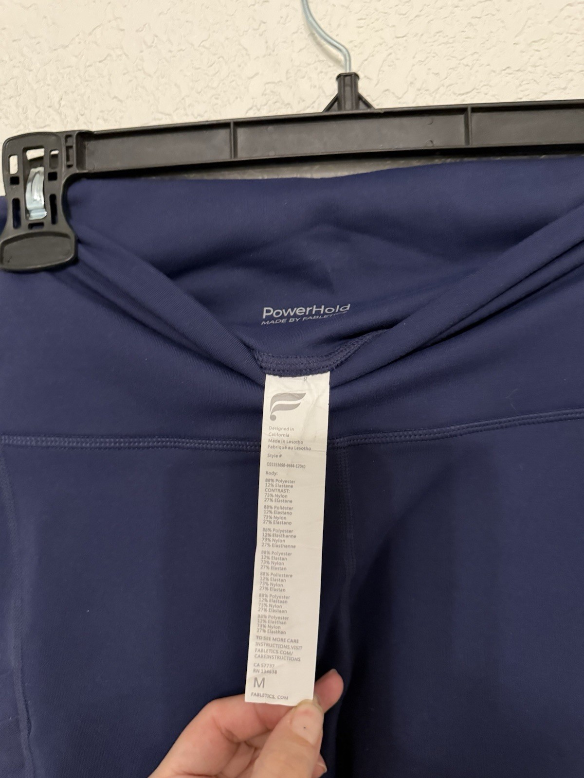 Fabletics Powerhold Compression Navy Blue Legging… - image 4
