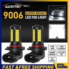 AUXITO 2x 9006 HB4 LED Fog Light Replace Bulb Kit DRL Lamp 6500K Fanless 1000lm