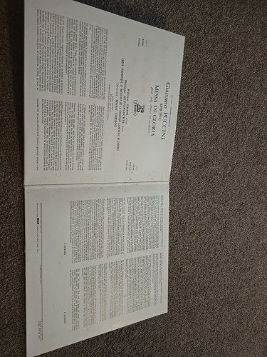 Puccini. Messa Di Gloria. Michel Corboz. Erato. Vinyl LP - Picture 3 of 8