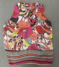 Women?s 1X Worthington Sleeveless with TieTop Blouse