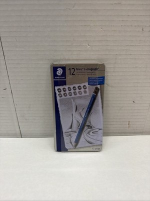 Staedtler Mars Lumograph Pencil Tin Sets - set of 12 sketching