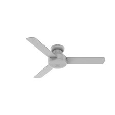 Hunter Fan 44 inch Dove Grey Indoor Ceiling Fan with 3 Blades and No Light