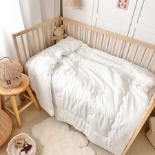 Cotton Microfiber Down Alternative Comforter Toddler 47"x59" Light Weight