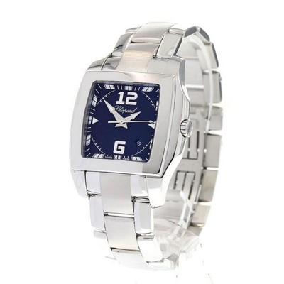 Chopard Two O Ten 118464-3001 34mm SS Black Dial Quartz Date Watch #C7603