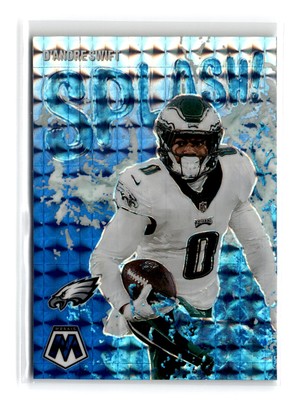 D'Andre Swift 2023 Panini Mosaic #SS-DS Splash Mosaic Blue 44/99 Eagles