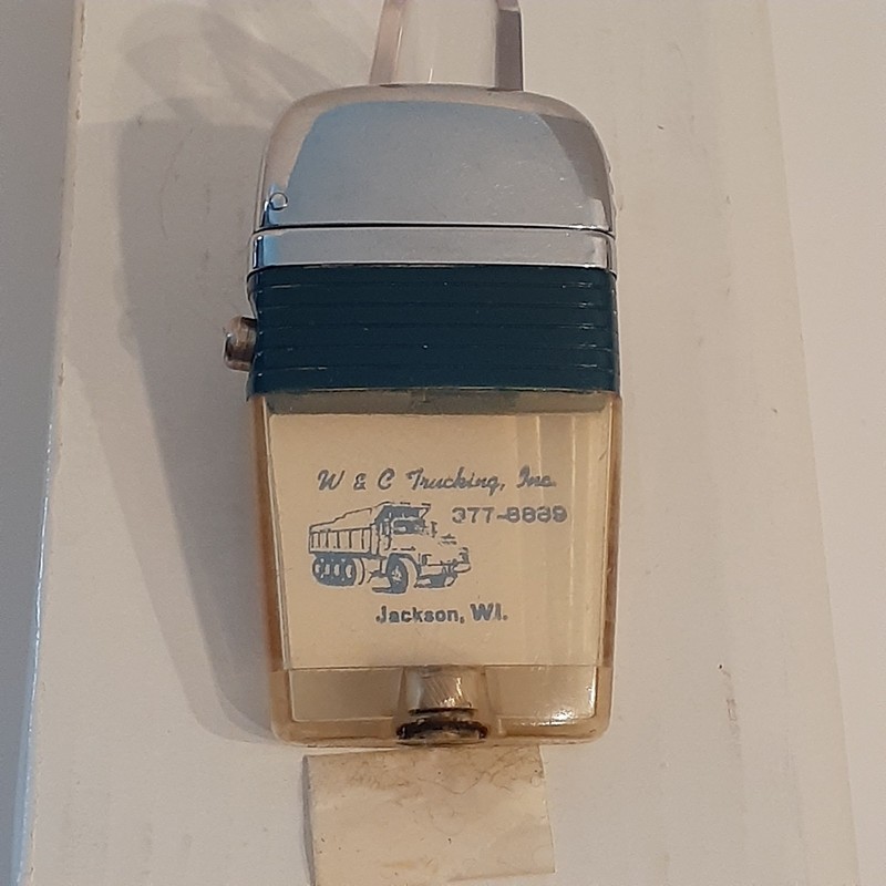 Scripto vu lighter. W & C trucking inc. Jackson,WI.
