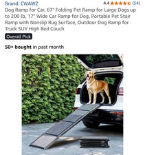 Dog Ramp for Car, 67" Folding Pet Ramp for Large Dogs up to 200 lb, 17