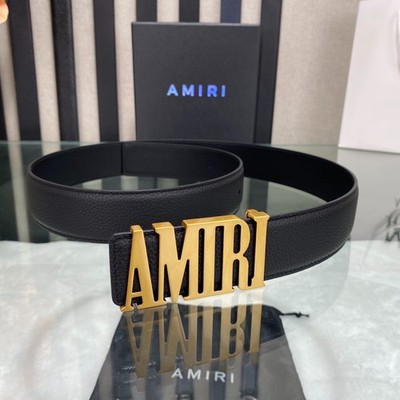 AMIRI 3.8cm Men's Classic Cowhide Belt