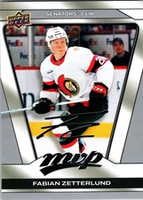 2025-26 Upper Deck Mvp - Fabian Zetterlund, Fabian Zetterlund #108 Silver Script
