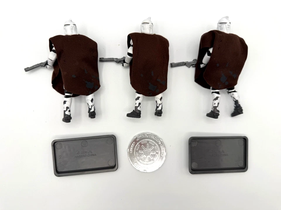 Lote de 3 figuras del 30 aniversario de Star Wars #50 Clone Trooper Hawkbat Batallón Foto 3 de 3