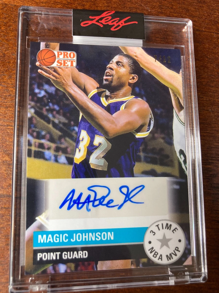 Bowman Magic Johnson Basketball Autographed Sports Trading Cards 