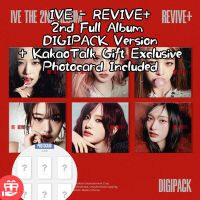 IVE - REVIVE+ 2nd Full Album  DIGIPACK Version + Kakao Gift Exclusive Photocard