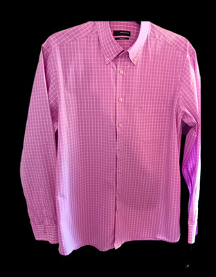 Seidensticker Splendesto Herrenhemd Langarm kariert rosa Button-Down 42