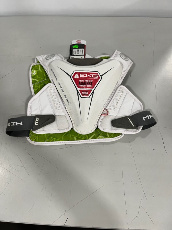 Maverik M5 EKG Speed LAX Lacrosse Shoulder Pads White Adult Size Medium NEW