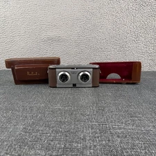 Realist 45 Stereo Camera Cassar S 35mm f/3.5 Lenses w/ Case – For Parts