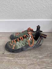 Chaussures d'escalade La Sportiva Tarantulace 41,5 USA 8,5+ vert à lacets bloc