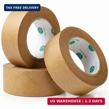 Ultra Strong Kraft Paper Packing Tape, Heavy Duty Brown Packing Tape for Box  C