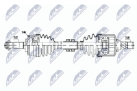 Nty Antriebswelle NPW-NS-140 FüR Nissan Primera Traveller WP12 Hatchback P12