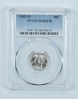 1943-D Mercury Dime MS66 FB PCGS Blue Label *8700
