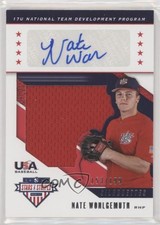 2019 Panini USA Baseball Stars & Stripes Jerseys /199 Nate Wohlgemuth Auto 7m3