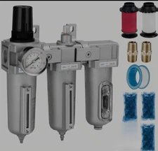 NANPU 1/2" NPT Industrial Grade 3 Stage Air Drying System FRPD44