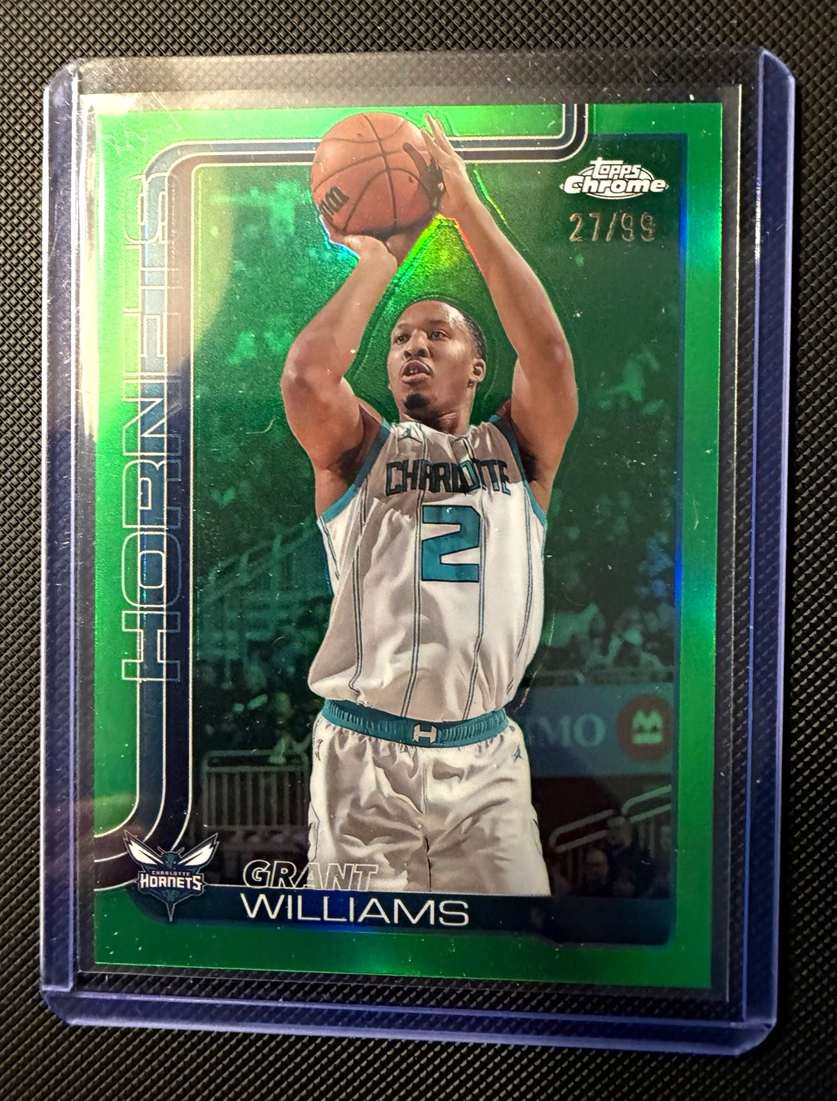 Topps 2024-25 Chrome Grant Williams #65 Green Refractor /99 Hornets