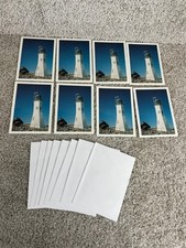 Lot of 8 Postcards Scituate Lighthouse Massachusetts Made in USA