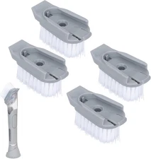 Replacement Brush Heads for Kitchen Soap Dispensing Dish Wand, 4