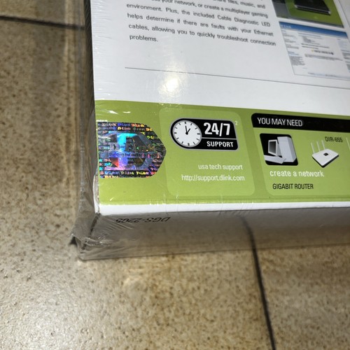 D-Link Gigabit 5-portowy przełącznik biurkowy DGS-2205 zielony Ethernet 10/100/1000 zapieczętowany - Zdjęcie 15 z 15