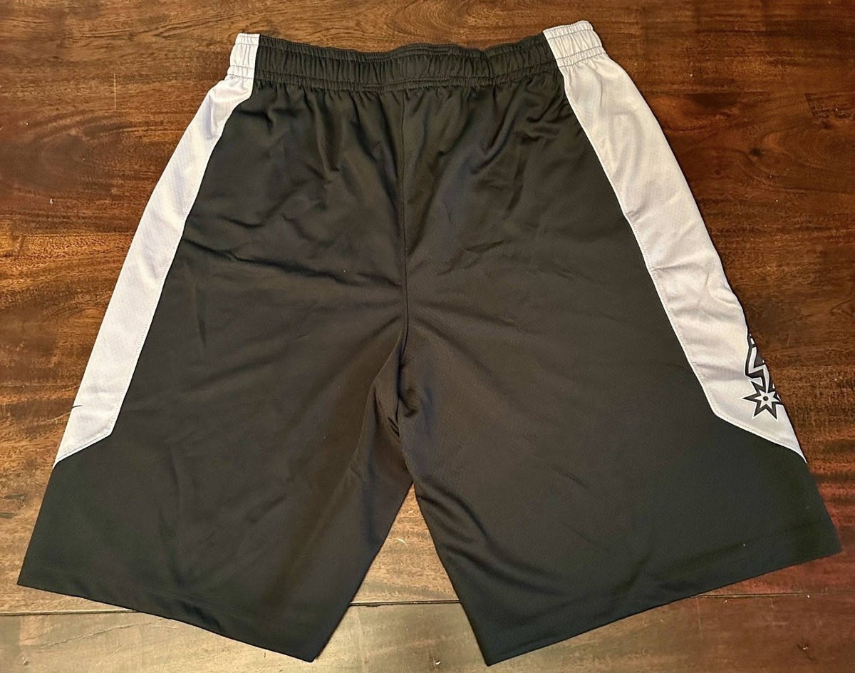 Nike NBA San Antonio Spurs Team Issued Practice Black Shorts Mens